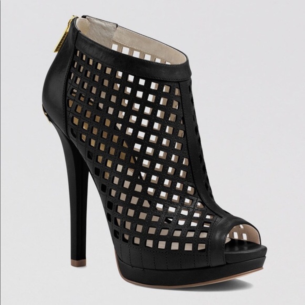 Michael Kors Graham Peep Toe Caged Booties